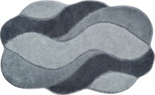 Badematte >CARMEN< in grau, 100% Polyacryl...