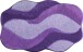 Badematte >CARMEN< in flieder, 100% Polyacryl ULTRASOFT - 100x60x2,4cm (LxBxH)