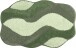 Badematte >CARMEN< in grün, 100% Polyacryl ULTRASOFT - 140x80x2,4cm (LxBxH)