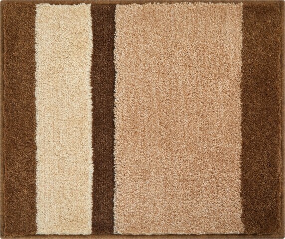 Badematte >ROOM< in beige, 100% Polyacryl SUPERSOFT - 60x50x2,4cm (LxBxH)