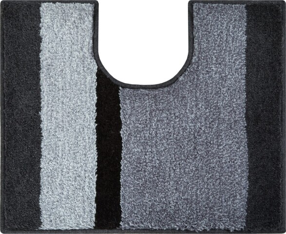 Badematte >ROOM< in anthrazit, 100% Polyacryl SUPERSOFT - 60x50x2,4cm (LxBxH)