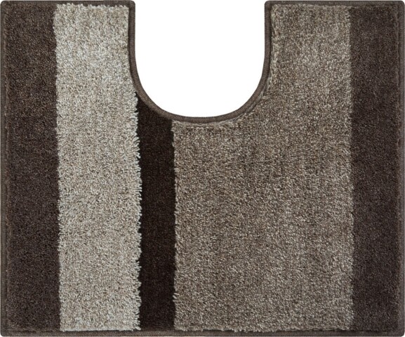 Badematte >ROOM< in taupe, 100% Polyacryl SUPERSOFT - 60x50x2,4cm (LxBxH)