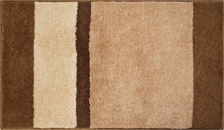 Badematte >ROOM< in beige, 100% Polyacryl SUPERSOFT - 100x60x2,4cm (LxBxH)