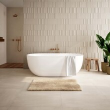 Badematte >ELYSIA< in beige, 100% Polyester MAGICSOFT - 60x50x2,5cm (LxBxH)