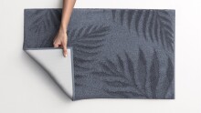Badematte >FERYA< in anthrazit, 100% Polyester MAGICSOFT - 60x50x1,8cm (LxBxH)