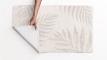 Badematte >FERYA< in natur, 100% Polyester MAGICSOFT - 120x70x1,8cm (LxBxH)
