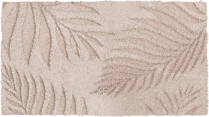 Badematte >FERYA< in beige, 100% Polyester MAGICSOFT - 120x70x1,8cm (LxBxH)