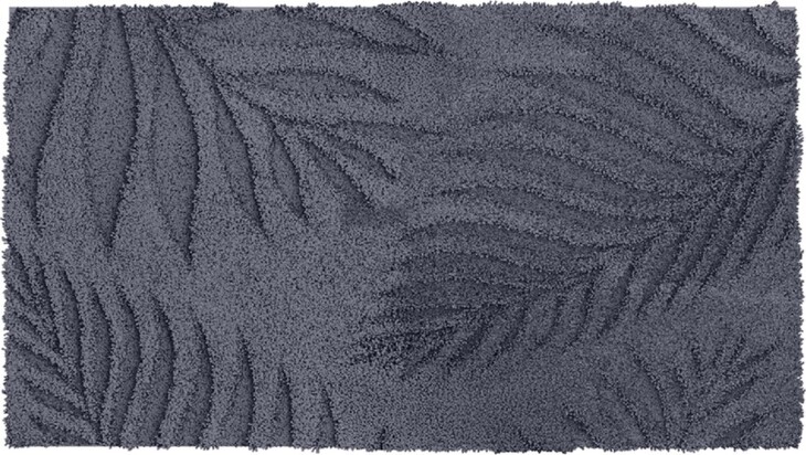 Badematte >FERYA< in anthrazit, 100% Polyester MAGICSOFT - 120x70x1,8cm (LxBxH)