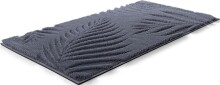 Badematte >FERYA< in anthrazit, 100% Polyester MAGICSOFT - 120x70x1,8cm (LxBxH)