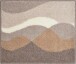 Badematte >HILLS< in taupe, 100% Polyacryl SUPERSOFT - 65x55x2cm (LxBxH)