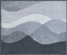 Badematte >HILLS< in anthrazit, 100% Polyacryl SUPERSOFT - 65x55x2cm (LxBxH)