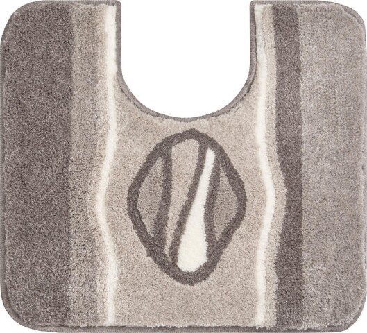 Badematte >JEWEL< in taupe, 100% Polyacryl ULTRASOFT - 55x50x2,4cm (LxBxH)