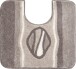 Badematte >JEWEL< in taupe, 100% Polyacryl ULTRASOFT - 55x50x2,4cm (LxBxH)