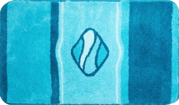 Badematte >JEWEL< in türkis, 100% Polyacryl ULTRASOFT - 100x60x2,4cm (LxBxH)