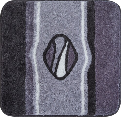 Badematte >JEWEL< in anthrazit, 100% Polyacryl ULTRASOFT - 60x60x2,4cm (LxBxH)
