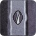 Badematte >JEWEL< in anthrazit, 100% Polyacryl ULTRASOFT - 60x60x2,4cm (LxBxH)