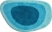Badematte >LAKE< in türkis, 100% Polyacryl EXTRASOFT - 75x50x2,4cm (LxBxH)