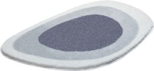 Badematte >LAKE< in silbergrau, 100% Polyacryl EXTRASOFT - 90x60x2,4cm (LxBxH)