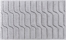 Badematte >VOGUE< in grau, 100% Baumwolle -...