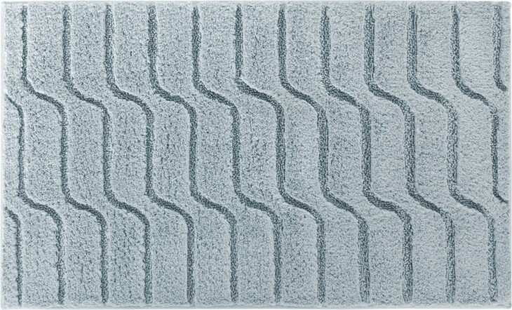Badematte >VOGUE< in salbei, 100% Baumwolle - 100x60x2,4cm (LxBxH)