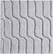 Badematte >VOGUE< in grau, 100% Baumwolle - 60x60x2,4cm (LxBxH)