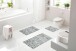 Badematte >LEONIE< in anthrazit - 60x50x1,5 (LxBxH)