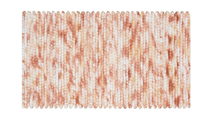 Badematte >LEONIE< in terracotta - 115x65x1,5 (LxBxH)