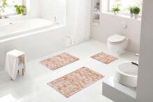 Badematte >LEONIE< in terracotta - 115x65x1,5 (LxBxH)