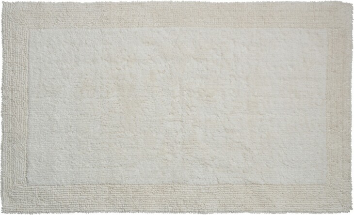 Badematte >LUXOR< in natur, 100% Baumwolle - 100x60x2,2cm (LxBxH)