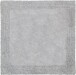 Badematte >LUXOR< in kieselgrau, 100% Baumwolle - 60x60x2,2cm (LxBxH)