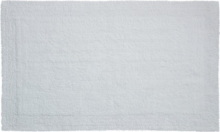 Badematte >LUXOR< in weiss, 100% Baumwolle - 120x70x2,2cm (LxBxH)