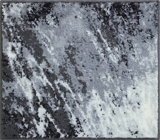 Badematte >MAGMA< in grau, 100% Polyacryl - 60x50x2cm (LxBxH)