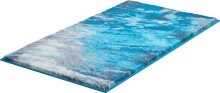 Badematte >MAGMA< in türkis, 100% Polyacryl - 100x60x2cm (LxBxH)