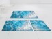 Badematte >MAGMA< in türkis, 100% Polyacryl - 100x60x2cm (LxBxH)