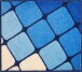 Badematte >SHANGA< in blau, 100% Polyacryl SUPERSOFT - 60x50x2cm (LxBxH)