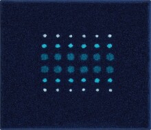 Badematte >SIRIA< in blau, 100% Polyacryl SUPERSOFT...