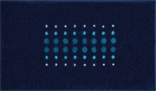 Badematte >SIRIA< in blau, 100% Polyacryl SUPERSOFT...