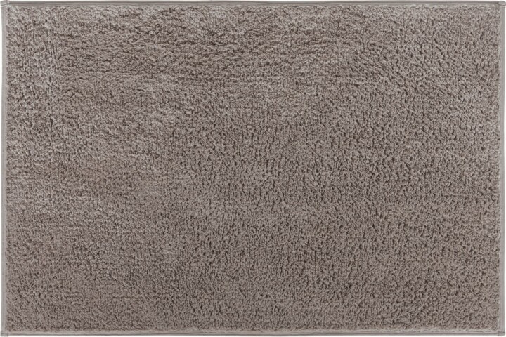 Badematte >MARLA< in taupe, 100% Baumwolle - 120x70x1,7cm (LxBxH)