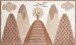 Badematte >MOUNTAINS< in beige, 100% Polyacryl SUPERSOFT - 140x80x1,7cm (LxBxH)