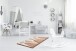 Badematte >MOUNTAINS< in beige, 100% Polyacryl SUPERSOFT - 140x80x1,7cm (LxBxH)