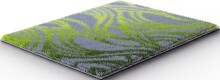 Badematte >MAYRA< in green, 100% Polyacryl SUPERSOFT - 60x50x1,8cm (LxBxH)