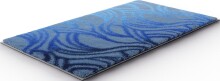 Badematte >MAYRA< in blue, 100% Polyacryl SUPERSOFT - 100x60x1,8cm (LxBxH)