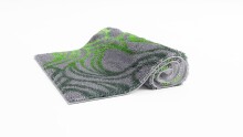Badematte >MAYRA< in green, 100% Polyacryl SUPERSOFT - 100x60x1,8cm (LxBxH)