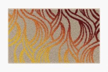 Badematte >MAYRA< in orange, 100% Polyacryl...