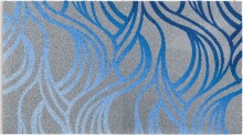 Badematte >MAYRA< in blue, 100% Polyacryl SUPERSOFT...
