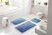 Badematte >MAYRA< in blue, 100% Polyacryl SUPERSOFT - 120x70x1,8cm (LxBxH)
