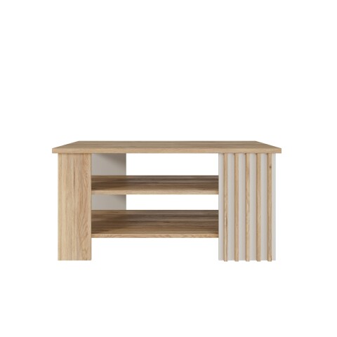 Couchtisch >ARANK< in Mauvella Eiche Dekor / Sand - 100x50x60cm (BxHxT)