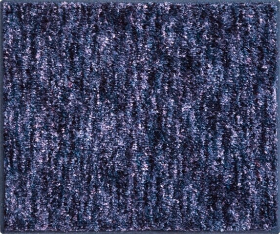 Badematte >MIRAGE< in blau, 100% Polyester POWERSOFT - 60x50x2,7cm (LxBxH)