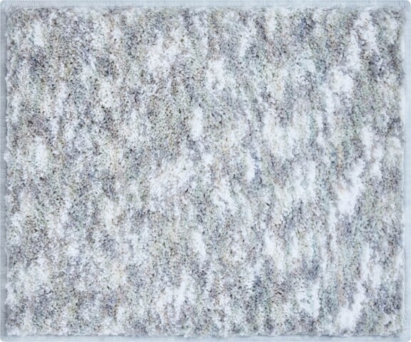Badematte >MIRAGE< in silber, 100% Polyester POWERSOFT - 60x50x2,7cm (LxBxH)