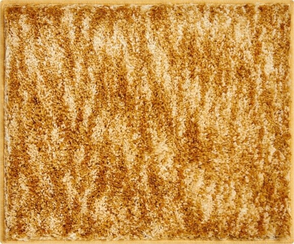 Badematte >MIRAGE< in curry, 100% Polyester POWERSOFT - 60x50x2,7cm (LxBxH)